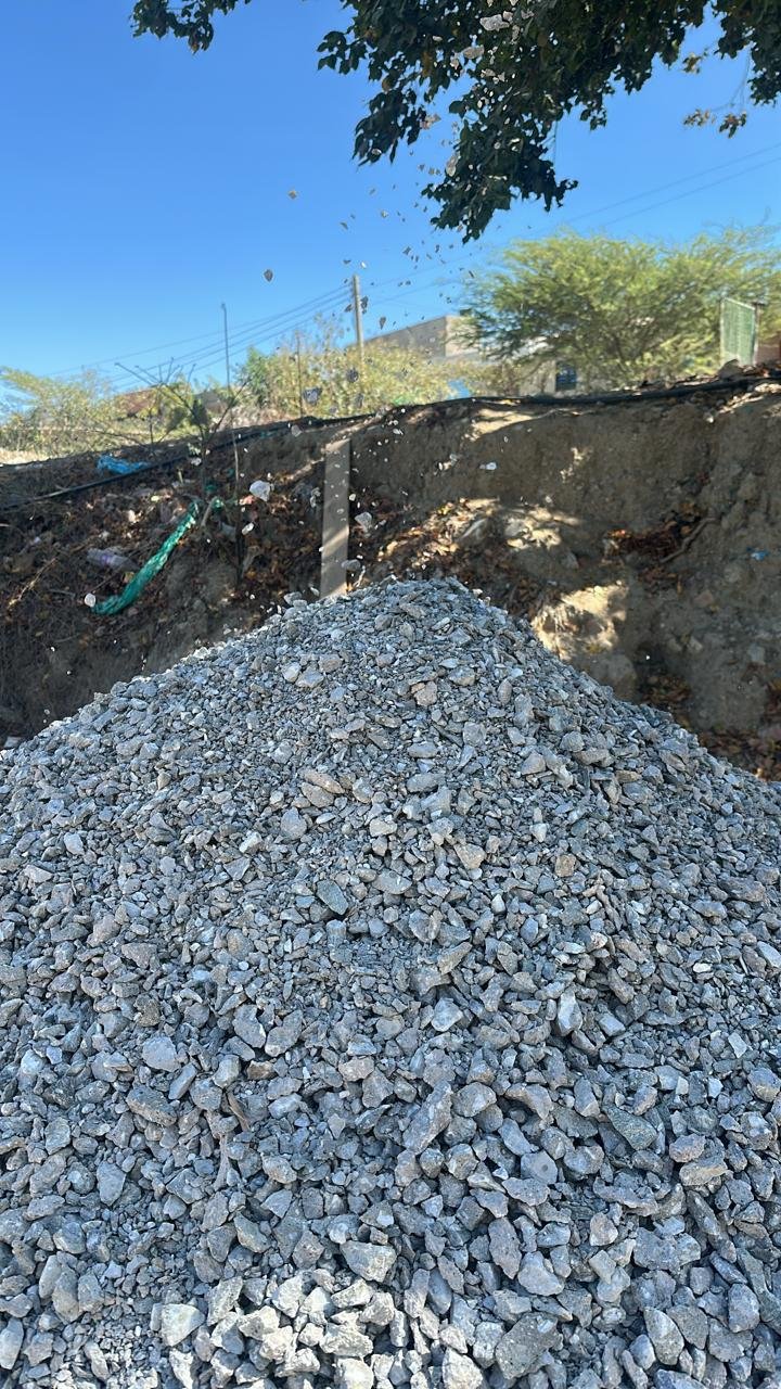 Piedra triturada disponible para la venta